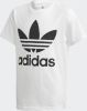 Adidas Trefoil Tee basisschool T Shirts White Katoen Canvas online kopen