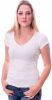 Claesens Women T Shirt V Neck s/s White(cl 8010 ) online kopen