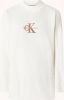 Calvin Klein Ribgebreide trui met logoborduring online kopen