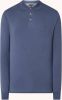 Tommy Hilfiger 1985 Slim Fit Poloshirt lange mouw indigo, Effen online kopen