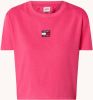 Tommy Jeans Roze T shirt Tjw Tommy Center Badge Tee online kopen