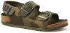 Birkenstock Sandalen Milano Kids narrow Birko Flor Nubuck Groen online kopen