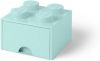 Room Copenhagen LEGO Opberglade 4 Brick Knoppen 1 Lade (Aqua Lichtblauw) online kopen