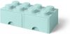 Room Copenhagen LEGO Opberglade 8 Brick Knoppen 2 Laden(Aqua Lichtblauw ) online kopen