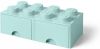 Room Copenhagen LEGO Opberglade 8 Brick Knoppen 2 Laden(Aqua Lichtblauw ) online kopen