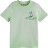Scotch & Soda Regular fit T shirt met garment dyed artwork online kopen