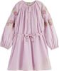 Scotch & Soda Lila Mini Jurk Long sleeved Lightweight Flower Embroidery Dress online kopen