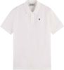 Scotch and Soda T shirts Essentials Organic cotton pique polo Wit online kopen