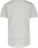 Vingino Essentials T shirt met logo lichtgrijs melange/oranje online kopen