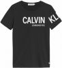 Calvin klein Jeans! Jongens Shirt Korte Mouw -- Zwart Katoen online kopen