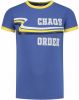 Chaos and Order ! Jongens Shirt Korte Mouw -- Blauw Katoen/elasthan online kopen