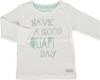 Quapi ! Unisex Shirt Lange Mouw -- Off White Katoen/elasthan online kopen