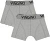 Vingino ! Jongens 2-pack Boxer Maat 140 Grijs Katoen/elasthan online kopen