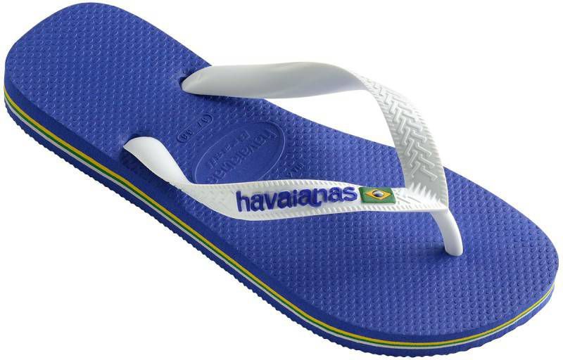 Havaianas Slippers Brasil Logo 4110850.2711.M19 Blauw / Wit maat 41/42 online kopen