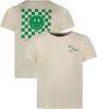 Moodstreet Gebroken Wit T shirt T shirt With Chest And Back Print online kopen