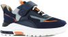 Shoesme NR22S100 L leren sneakers donkerblauw/oranje online kopen