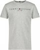 Tommy Hilfiger unisex T shirt van biologisch katoen lichtgrijs melange online kopen