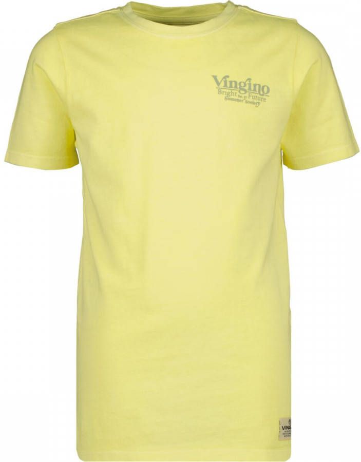 VINGINO ! Jongens Shirt Korte Mouw -- Geel Katoen online kopen