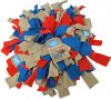 Lief! Snuffelmat Fleece Rood Beige Blauw 20 x 20 cm online kopen