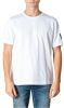 Calvin klein Monogram Sleeve Badg J30J314051 Jeans, Wit, Heren online kopen