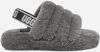 Ugg Fluff Yeah Slide Open Teen voor Kinderen in Charcoal,| Shearling online kopen