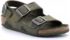 Birkenstock Sandalen Milano Kids narrow Birko Flor Nubuck Groen online kopen