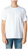 Calvin klein Monogram Sleeve Badg J30J314051 Jeans, Wit, Heren online kopen