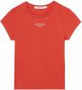 Calvin Klein Shirt met ronde hals STACKED LOGO TIGHT TEE met jeans logo opschrift online kopen