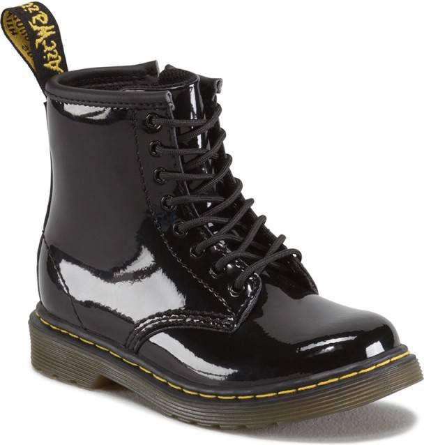 Dr Martens Dr Martens 1460 T biker boot van leer met lak finish