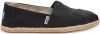 Toms Classic 10009751 Black Washed Canvas Rope Sole online kopen