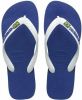 Havaianas Slippers Brasil Logo 4110850.2711.M19 Blauw / Wit maat 41/42 online kopen