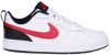 Nike court borough low 2 sneakers wit/rood kinderen online kopen