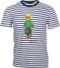 POLO Ralph Lauren gestreept slim fit T shirt blauw/wit online kopen