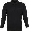Scotch and Soda Truien Knitted long sleeve polo contains Recycled Polyester Blauw online kopen