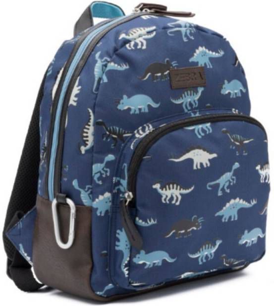Zebra Trends Boys Rugzakje Dino Blue Bambooz
