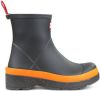 Hunter Play Short Speckle Sole Wellington Boots Regenlaarzen Donkerblauw/Oranje online kopen
