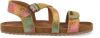 Vingino Melia leren sandalen met panterprint geel/multi online kopen