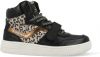 Vingino Senne Mid Velcro hoge leren sneakers met panterprint zwart/multi online kopen