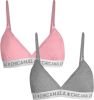 Muchachomalo Meisjes 2 pack triangle top effen online kopen