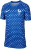 Nike Frankrijk Trainingsshirt Dri FIT Pre Match EK Vrouwen 2022 Blauw/Wit Kinderen online kopen