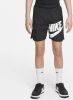 Nike sportswear woven hybride korte broek zwart/wit kinderen online kopen
