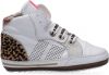Shoesme BP21S002-B leren babyschoenen met panterprint wit online kopen