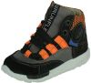 Shoesme RF21W041 C hoge leren sneakers zwart/oranje online kopen