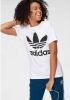 Adidas Trefoil Tee basisschool T Shirts White Katoen Canvas online kopen