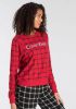 Calvin Klein Lounge sweater met ruitdessin en logo online kopen