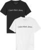Calvin klein T shirt Korte Mouw Jeans CKJ LOGO 2 PACK T SHIRT X2 online kopen