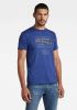 G-Star G Star RAW T shirt van biologisch katoen ballpen blue online kopen