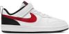 Nike court borough low 2 sneakers wit/rood kinderen online kopen