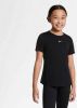 Nike Dri FIT One Meisjestop met korte mouwen Black/White Kind online kopen