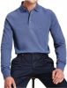 Tommy Hilfiger 1985 Slim Fit Poloshirt lange mouw indigo, Effen online kopen